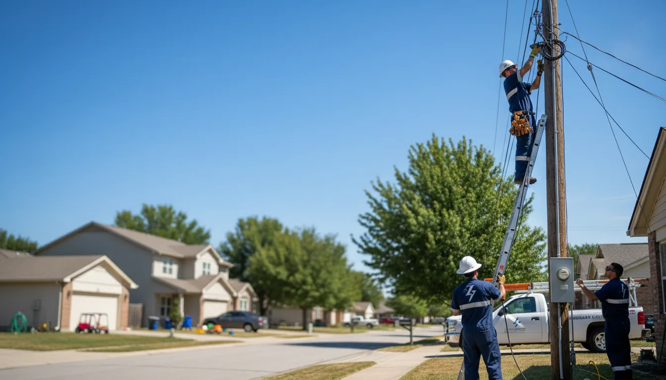Residential electrician providing installation services in East Millsboro, PA